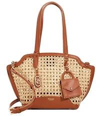 Dune London Dinidecided Long Handle Rattan Tote Bag