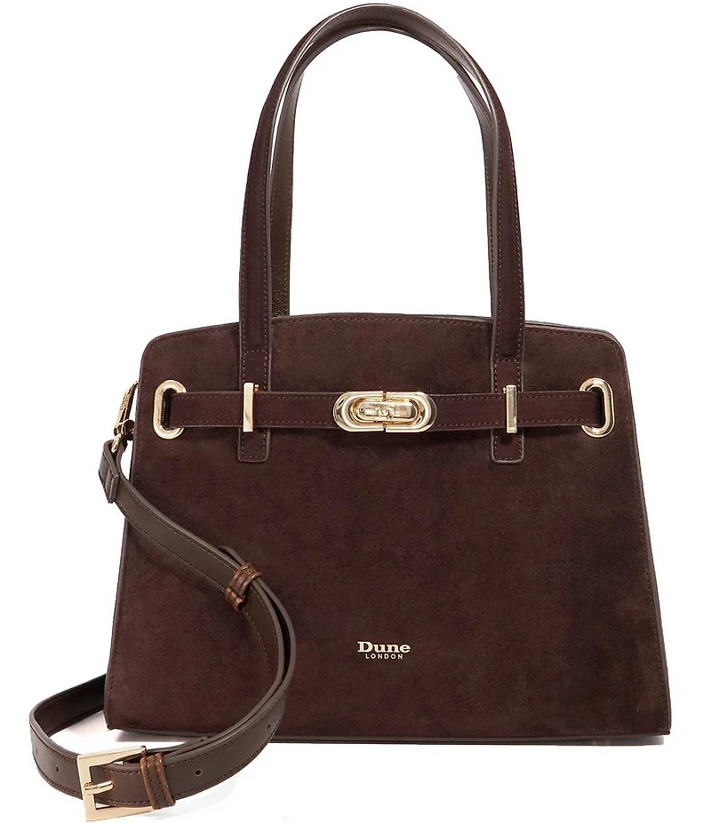 Dune London Dinidefine Suede Satchel Bag