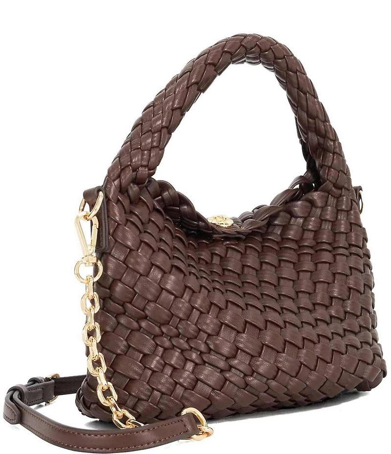 Dune London Dinkydeliberate Mini Woven Top Handle Clutch