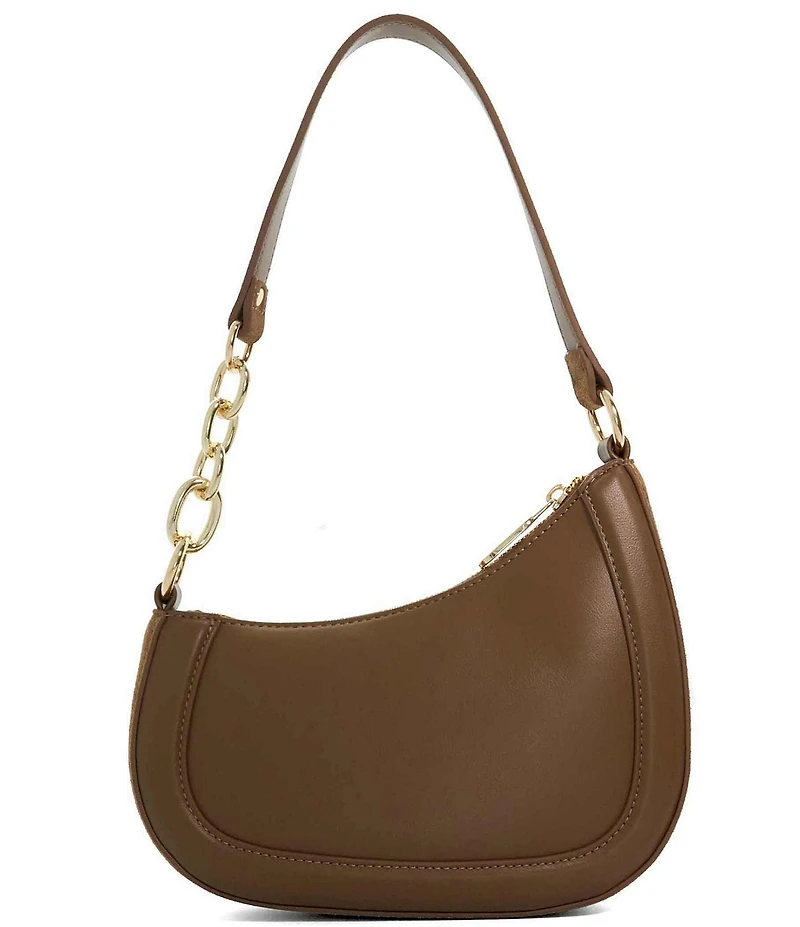 Dune London Direction Angular Suede Shoulder Bag