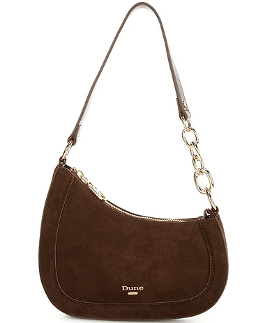 Dune London Direction Suede Shoulder Bag