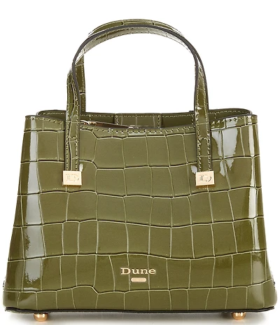 Dune London Dominantly Crocodile Embossed Satchel Bag