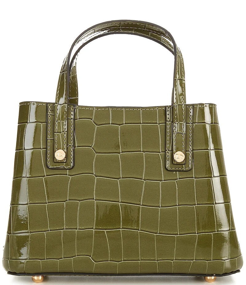 Dune London Dominantly Crocodile Embossed Satchel Bag