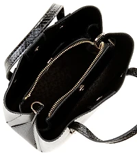 Dune London Dominantly Snake Print Satchel Bag