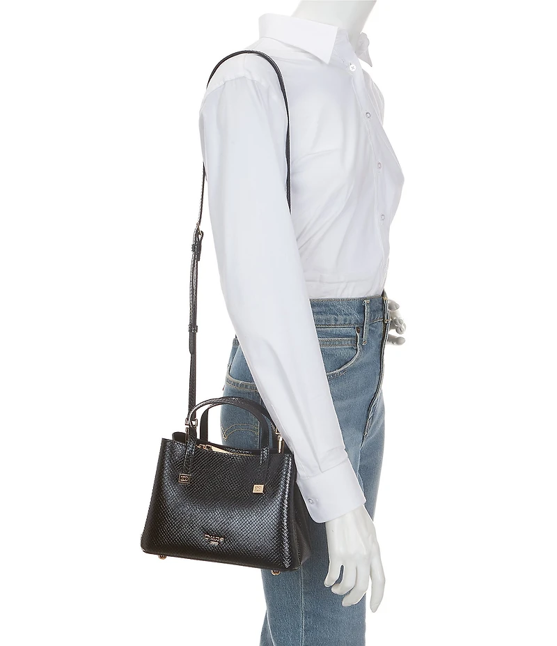 Dune London Dominantly Snake Print Satchel Bag