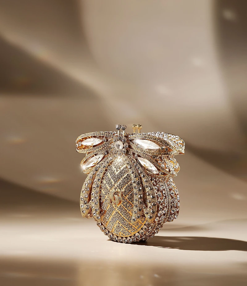 Dune London Eaden Diamante Crystal Dune Bug Clutch