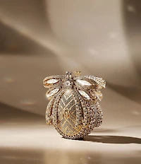 Dune London Eaden Diamante Crystal Dune Bug Clutch