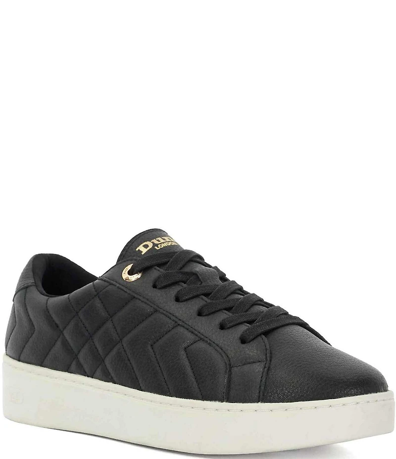 Dune London Egent Quilted Leather Platform Sneakers