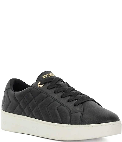 Dune London Egent Quilted Leather Platform Sneakers