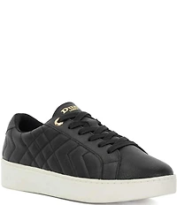 Dune London Egent Quilted Leather Platform Sneakers