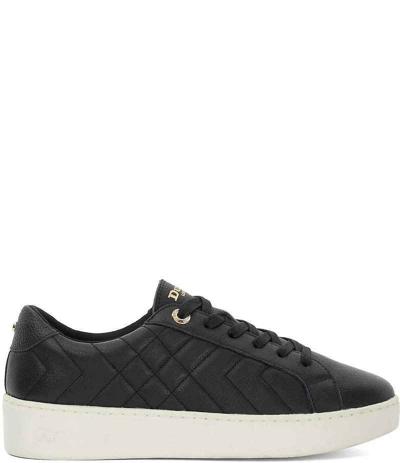 Dune London Egent Quilted Leather Platform Sneakers