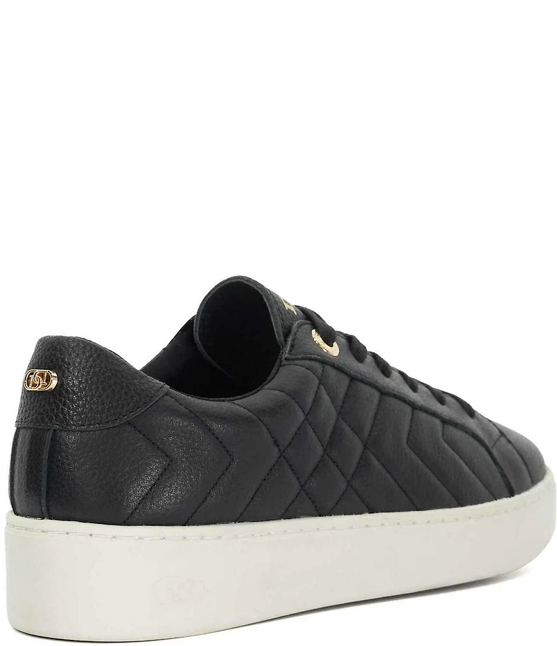 Dune London Egent Quilted Leather Platform Sneakers