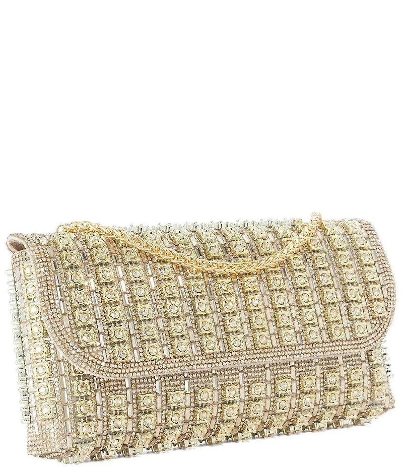 Dune London Elabourate Diamante Flapover Clutch