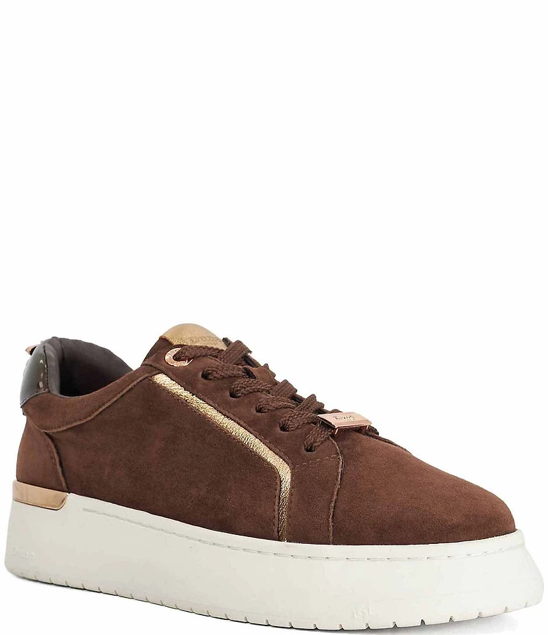 Dune London Emmelino Suede Platform Sneakers