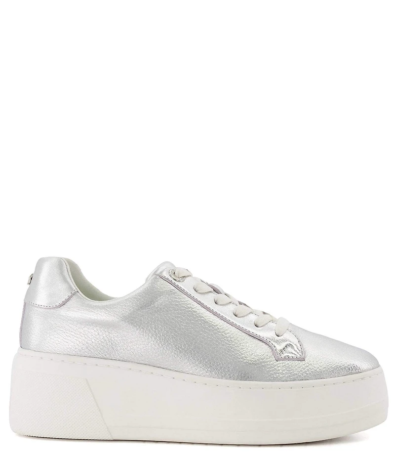 Dune London Episode Platform Leather Sneakers