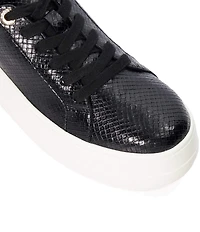 Dune London Episode Snake Embossed Platform Sneakers
