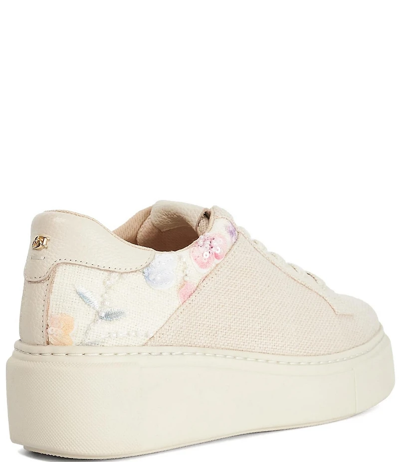 Dune London Evienne Floral Sneakers