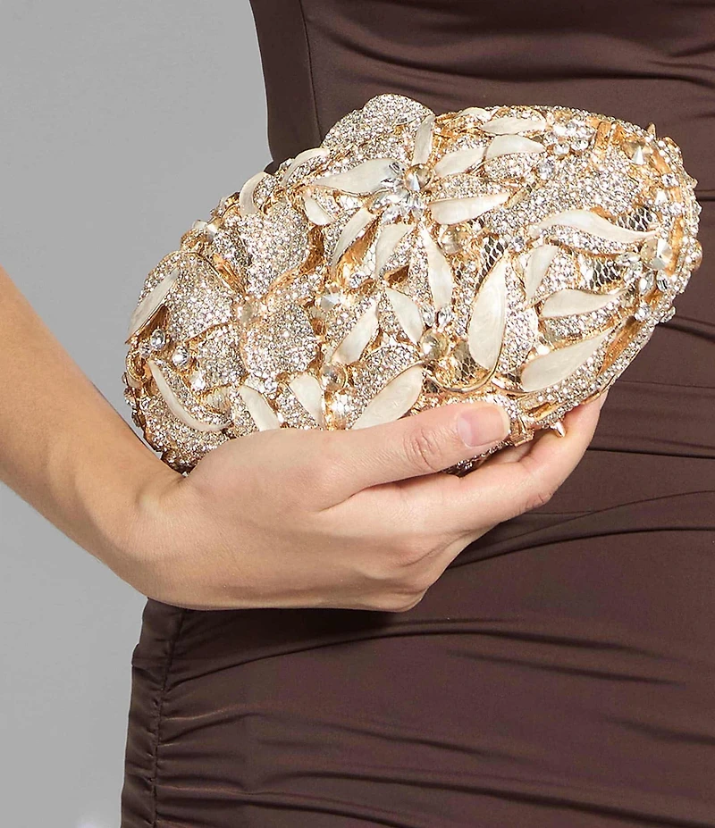 Dune London Extravagant Embellished Hard Case Clutch