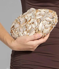 Dune London Extravagant Embellished Hard Case Clutch