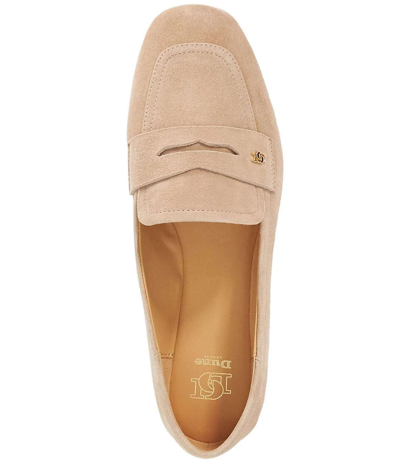 Dune London Glances Suede Convertible Penny Loafers