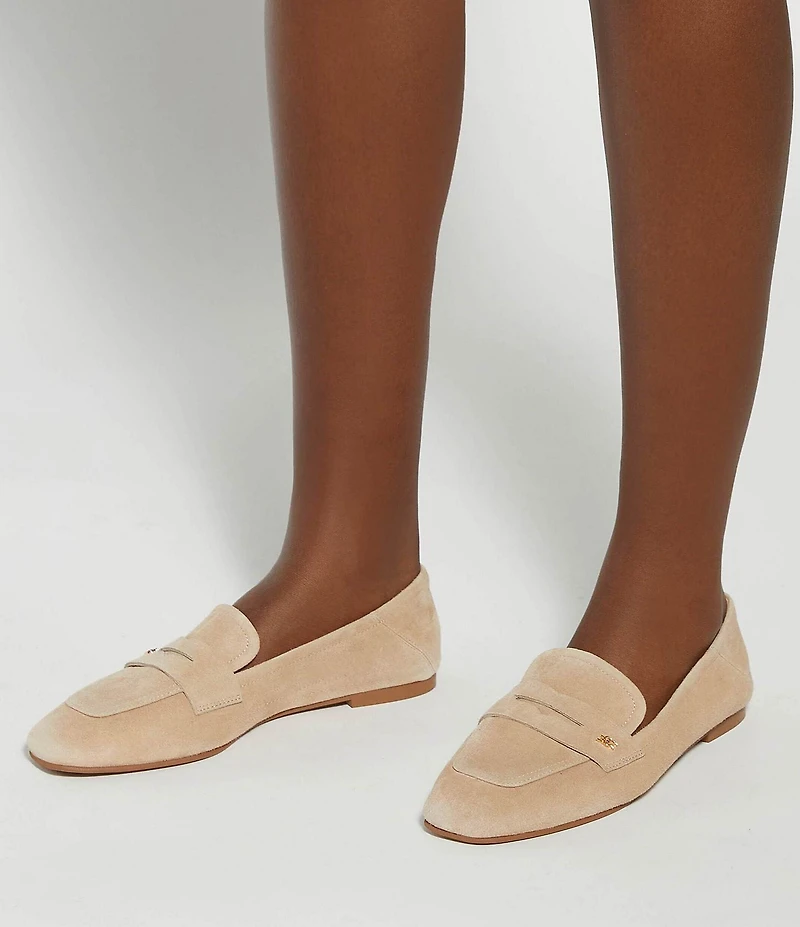 Dune London Glances Suede Convertible Penny Loafers