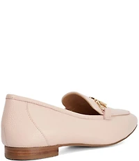 Dune London Grained Leather Bit Buckle Loafers