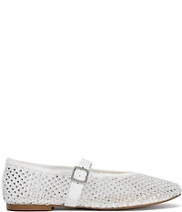 Dune London Haislee Rhinestone Mesh Mary Jane Ballet Flats