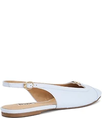 Dune London Hanna Leather Slingback Cap Toe Ballet Flats