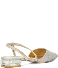 Dune London Harlem Glitter Fabric Dress Flats