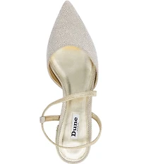 Dune London Harlem Glitter Fabric Dress Flats