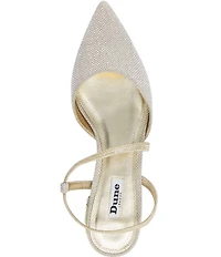 Dune London Harlem Glitter Fabric Dress Flats