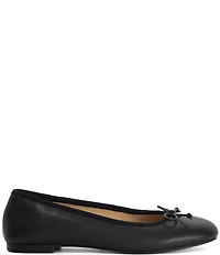 Dune London Helenne Leather Ballet Bow Flats
