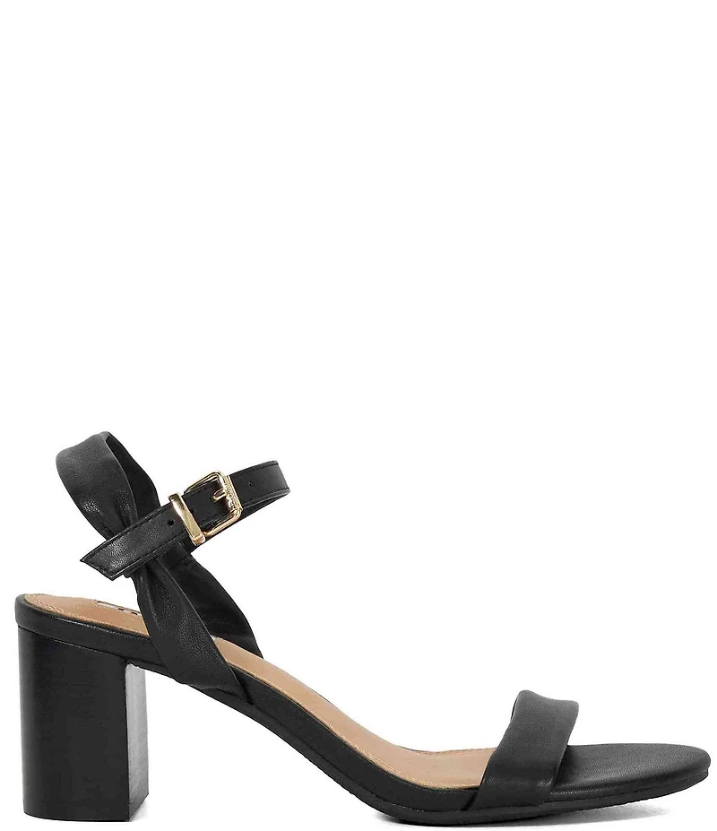 Dune London Jaliz Leather Block Heel Sandals
