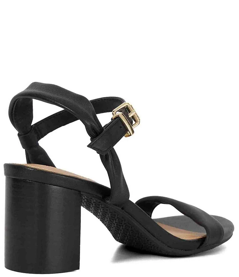 Dune London Jaliz Leather Block Heel Sandals