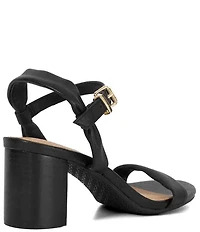 Dune London Jaliz Leather Block Heel Sandals