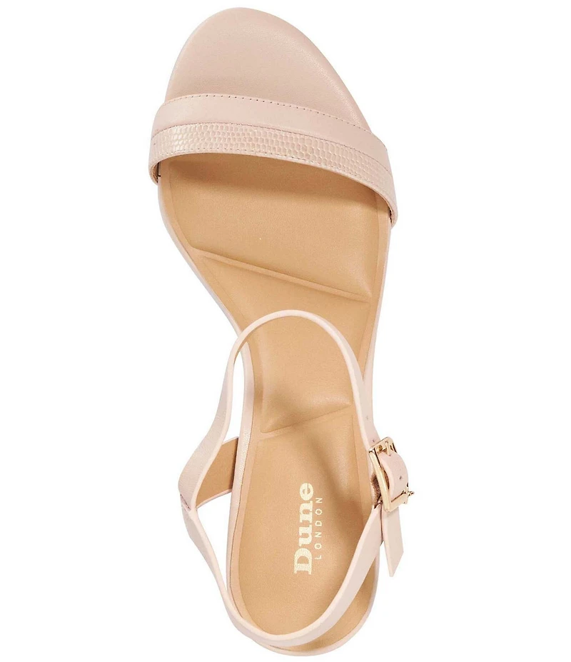 Dune London Jaycie Leather Block Heel Sandals