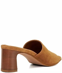 Dune London Jule Suede Banded Slide Sandals