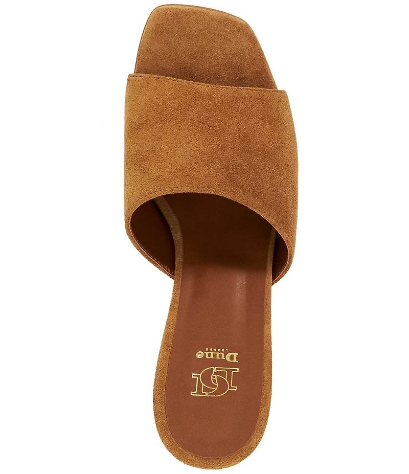 Dune London Jule Suede Banded Slide Sandals