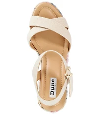 Dune London Kalmiah Floral Wedge Sandals