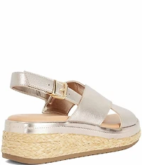 Dune London Kiya Criss Cross Wedge Sandals