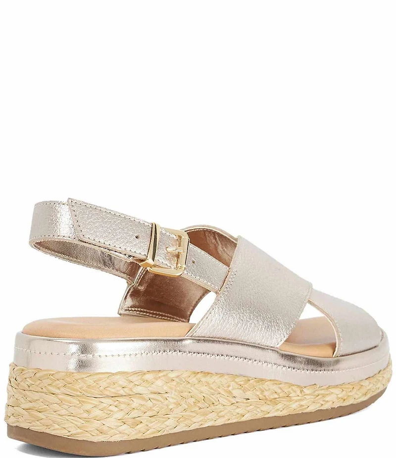Dune London Kiya Nubuck Suede Espadrille Sandals