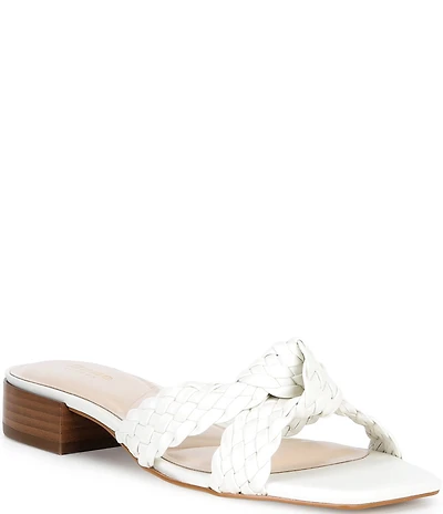 Dune London Lacees Braided Leather Slip On Sandals