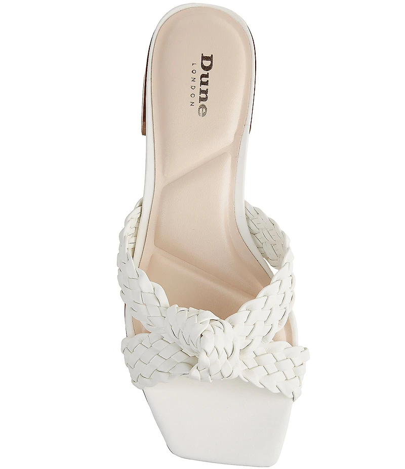 Dune London Lacees Braided Leather Slip On Sandals