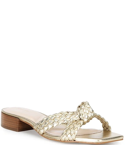 Dune London Lacees Braided Leather Slip On Sandals