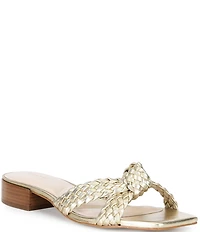 Dune London Lacees Braided Leather Slip On Sandals