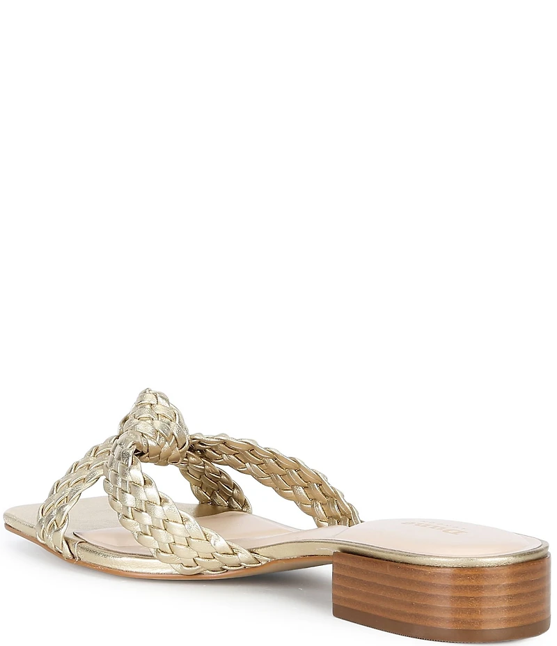 Dune London Lacees Braided Leather Slip On Sandals