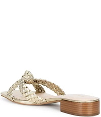 Dune London Lacees Braided Leather Slip On Sandals