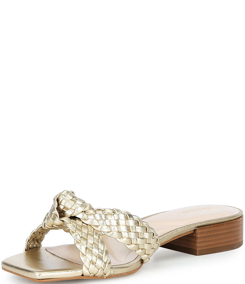 Dune London Lacees Braided Leather Slip On Sandals