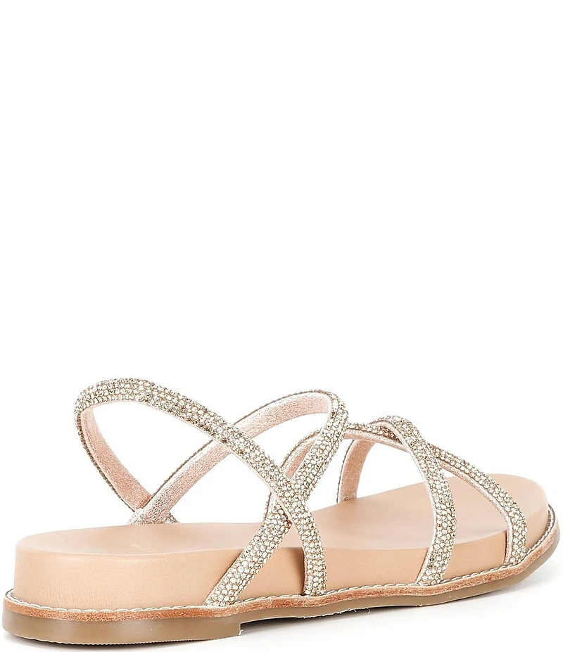 Dune London Levia Diamante Crossover Elastic Strap Sandals