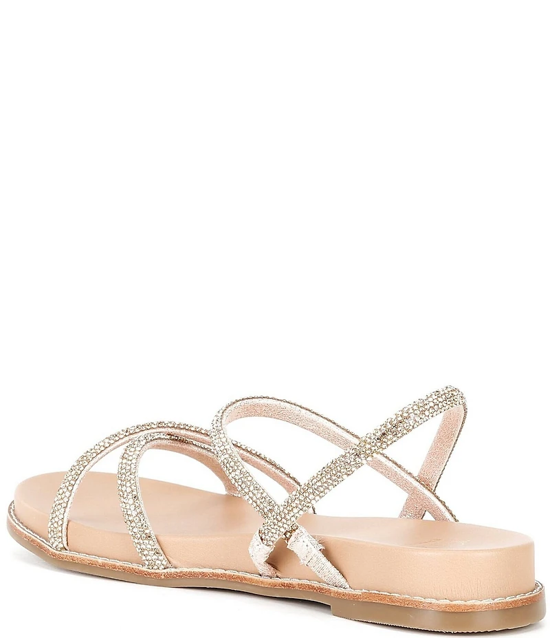 Dune London Levia Diamante Crossover Elastic Strap Sandals
